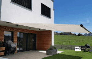 Sonnensegel aufrollbar nach Maß_Produkt Shade-inox