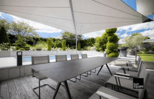 Sonnensegel aufrollbar nach Maß_Produkt SunSquare Sonnen- und Regenschutz für Balkone, Dachgärten und Terrassen